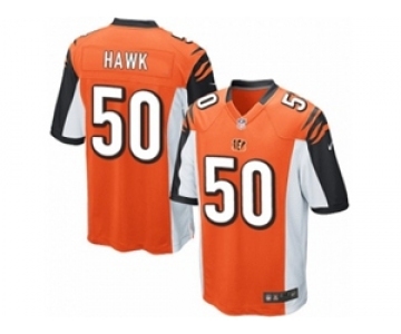 Men's Nike Cincinnati Bengals #50 A.J. Hawk Game Orange Alternate NFL Jersey