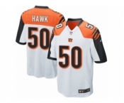 Men's Nike Cincinnati Bengals #50 A.J. Hawk Game White NFL Jersey