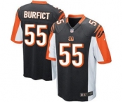 Men's Nike Cincinnati Bengals #55 Vontaze Burfict Game Black Team Color NFL Jersey