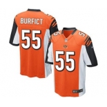 Men's Nike Cincinnati Bengals #55 Vontaze Burfict Game Orange Alternate NFL Jersey