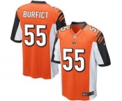 Men's Nike Cincinnati Bengals #55 Vontaze Burfict Game Orange Alternate NFL Jersey