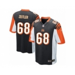 Men's Nike Cincinnati Bengals #68 Kevin Zeitler Game Black Team Color NFL Jersey