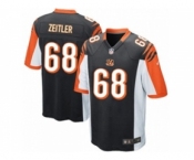 Men's Nike Cincinnati Bengals #68 Kevin Zeitler Game Black Team Color NFL Jersey