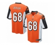 Men's Nike Cincinnati Bengals #68 Kevin Zeitler Game Orange Alternate NFL Jersey