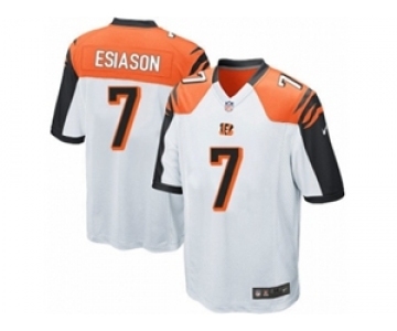 Men's Nike Cincinnati Bengals #7 Boomer Esiason Game White NFL Jersey