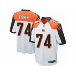 Men's Nike Cincinnati Bengals #74 Jake Fisher Game White NFL Jersey