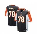 Men's Nike Cincinnati Bengals #78 Anthony Munoz Game Black Team Color NFL Jersey