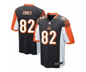 Men's Nike Cincinnati Bengals #82 Marvin Jones Game Black Team Color NFL Jersey