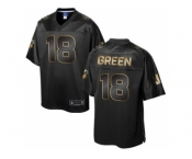 Nike Cincinnati Bengals #18 A.J. Green Pro Line Black Gold Collection Jersey[Game]