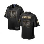 nike nfl jerseys cincinnati bengals #18 green black gold collection[game]