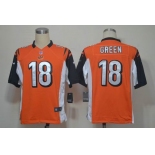 nike nfl jerseys cincinnati bengals #18 green orange[game]