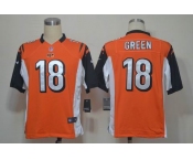 nike nfl jerseys cincinnati bengals #18 green orange[game]