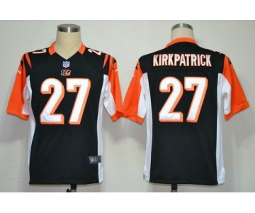 nike nfl jerseys cincinnati bengals #27 kirkpatrick black[game]