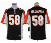 nike nfl jerseys cincinnati bengals #58 maualuga black[game]