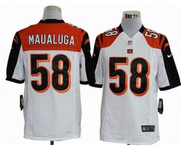 nike nfl jerseys cincinnati bengals #58 maualuga white[game]