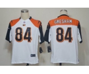 nike nfl jerseys cincinnati bengals #84 gresham white[game]