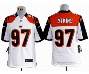 nike nfl jerseys cincinnati bengals #97 atkins white[game]