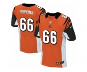 Men Nike Cincinnati Bengals #66 Trey Hopkins Elite Orange Alternate NFL Jersey