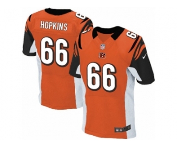 Men Nike Cincinnati Bengals #66 Trey Hopkins Elite Orange Alternate NFL Jersey