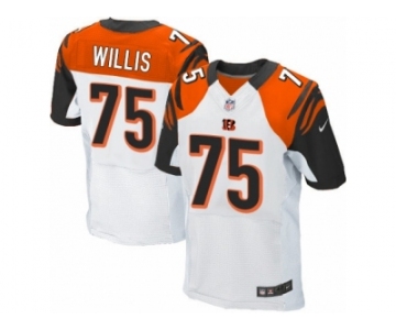 Men Nike Cincinnati Bengals #75 Jordan Willis Elite White NFL Jersey