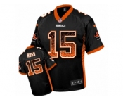 Men's Nike Cincinnati Bengals #15 John Ross Elite Black Drift Fashion NFL Jersey