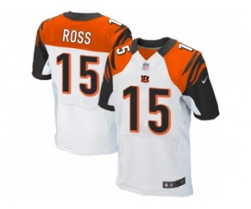 Men's Nike Cincinnati Bengals #15 John Ross Elite White NFL Jersey