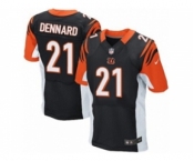 Men's Nike Cincinnati Bengals #21 Darqueze Dennard Elite Black Team Color NFL Jersey