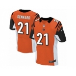 Men's Nike Cincinnati Bengals #21 Darqueze Dennard Elite Orange Alternate NFL Jersey