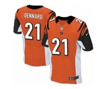 Men's Nike Cincinnati Bengals #21 Darqueze Dennard Elite Orange Alternate NFL Jersey