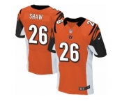 Men's Nike Cincinnati Bengals #26 Josh Shaw Elite Orange Alternate NFL Jersey