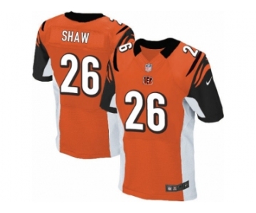 Men's Nike Cincinnati Bengals #26 Josh Shaw Elite Orange Alternate NFL Jersey