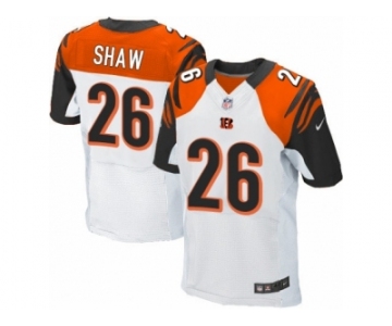 Men's Nike Cincinnati Bengals #26 Josh Shaw Elite White NFL Jersey