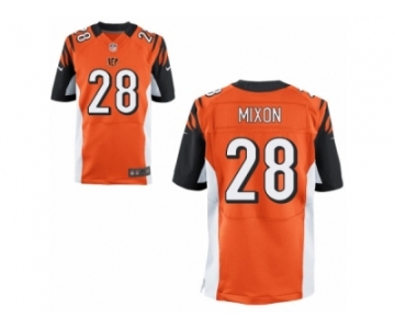 Men's Nike Cincinnati Bengals #28 Joe Mixon Elite Orange Alternate NFL Jerseyey