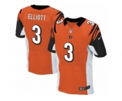 Men's Nike Cincinnati Bengals #3 Jake Elliott Elite Orange Alternate NFL Jersey