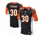 Men's Nike Cincinnati Bengals #30 Cedric Peerman Elite Black Team Color NFL Jersey