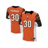 Men's Nike Cincinnati Bengals #30 Cedric Peerman Elite Orange Alternate NFL Jersey