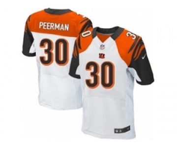 Men's Nike Cincinnati Bengals #30 Cedric Peerman Elite White NFL Jersey