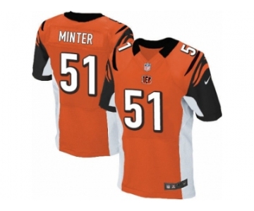 Men's Nike Cincinnati Bengals #51 Kevin Minter Elite Orange Alternate NFL Jersey