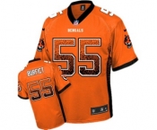 Men's Nike Cincinnati Bengals #55 Vontaze Burfict Elite Orange Drift Fashion NFL Jersey