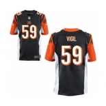 Men's Nike Cincinnati Bengals #59 Nick Vigil Elite Black Team Color NFL Jersey