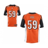 Men's Nike Cincinnati Bengals #59 Nick Vigil Elite Orange Alternate NFL Jersey