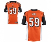 Men's Nike Cincinnati Bengals #59 Nick Vigil Elite Orange Alternate NFL Jersey