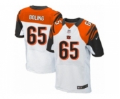 Men's Nike Cincinnati Bengals #65 Clint Boling Elite White NFL Jersey