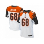 Men's Nike Cincinnati Bengals #68 Kevin Zeitler Elite White NFL Jersey