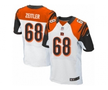 Men's Nike Cincinnati Bengals #68 Kevin Zeitler Elite White NFL Jersey