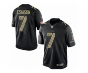 Men's Nike Cincinnati Bengals #7 Boomer Esiason Elite Black Salute to Service NFL Jersey