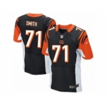 Men's Nike Cincinnati Bengals #71 Andre Smith Elite Black Team Color NFL Jersey