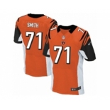 Men's Nike Cincinnati Bengals #71 Andre Smith Elite Orange Alternate NFL Jersey