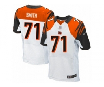 Men's Nike Cincinnati Bengals #71 Andre Smith Elite White NFL Jersey