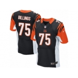 Men's Nike Cincinnati Bengals #75 Andrew Billings Elite Black Team Color NFL Jersey